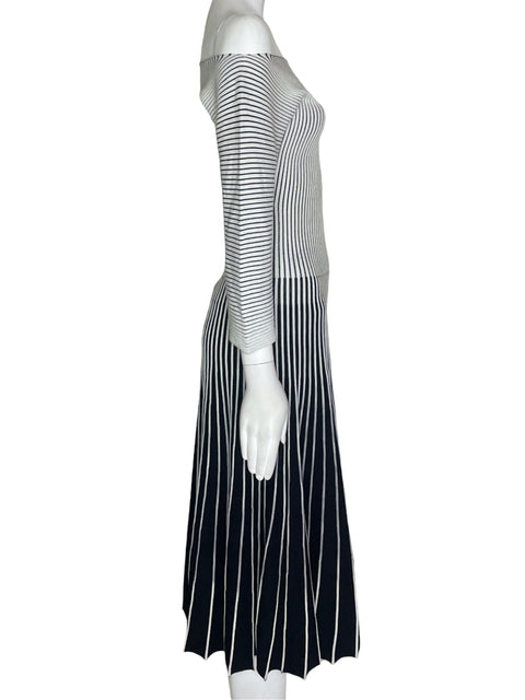 Vestido Emporio Armani Plizado Gris- Talla 44