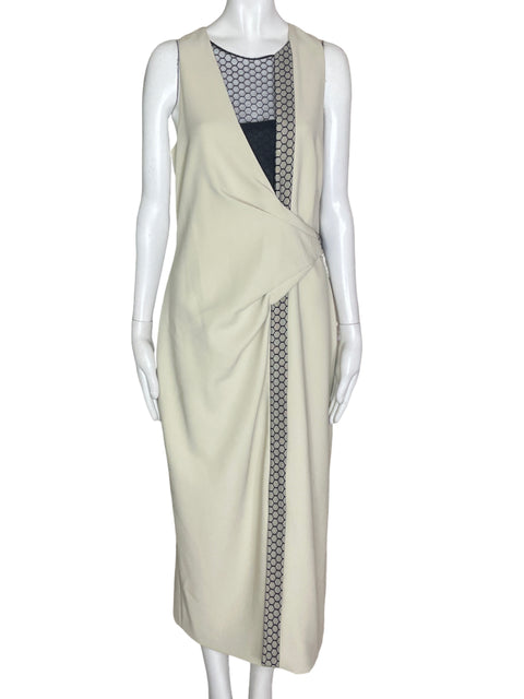 Vestido BIBHU Sin Mangas Beige- Talla 10