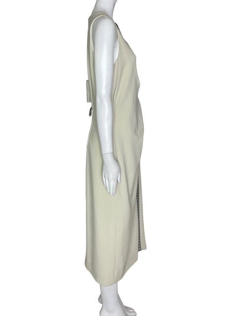Vestido BIBHU Sin Mangas Beige- Talla 10
