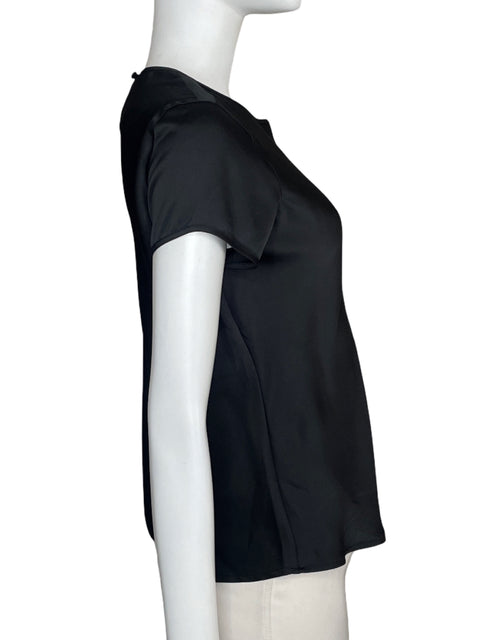 Blusa Express Satinado Casual Negro-Talla XS