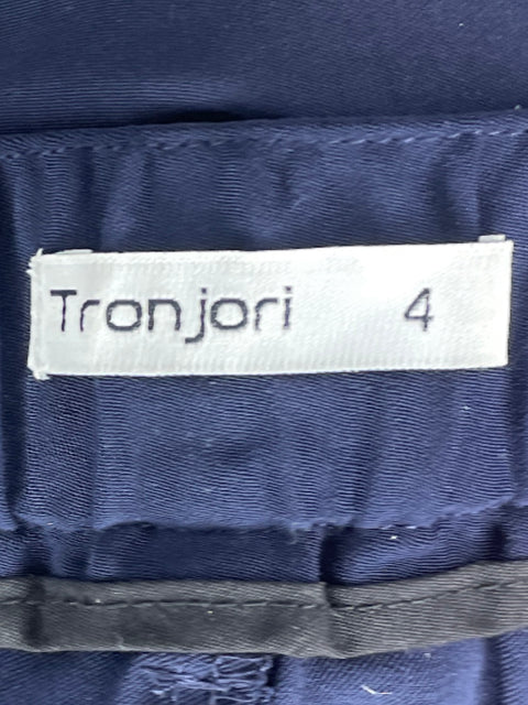 Pantalón Tronjori Recto Fluido Azul-Talla 4