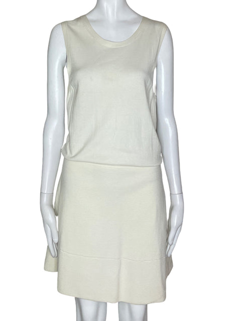 Vestido Theory Falda Plizada Beige- Talla L