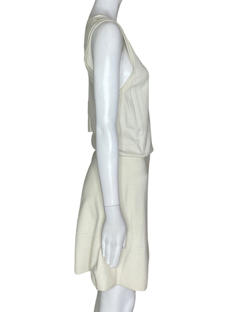 Vestido Theory Falda Plizada Beige- Talla L