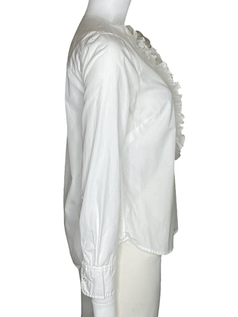Camisa J. Crew Thomas Mason Blanco-Talla 6