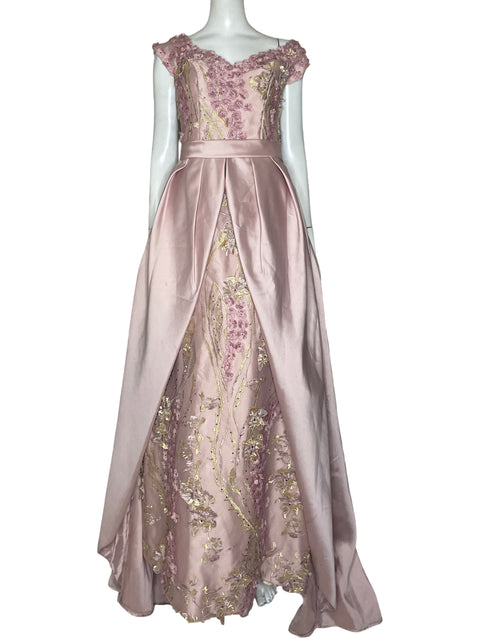 Vestido Kenzel Bordados Rosado - Talla S
