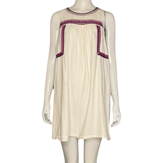 Vestido Loft Bordado Blanco - Talla S