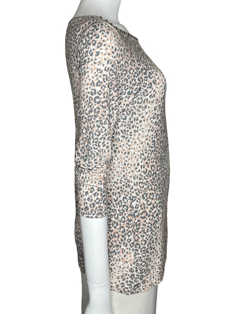 Blusa Ruby Rd. Animal Print Rosado-Talla S