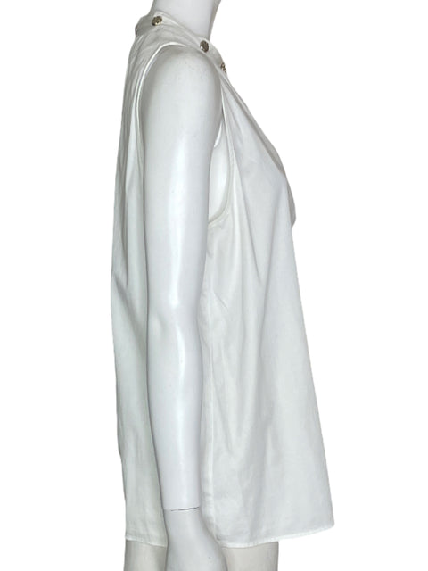 Blusa Versace Jeans Botones Plateado- Talla S