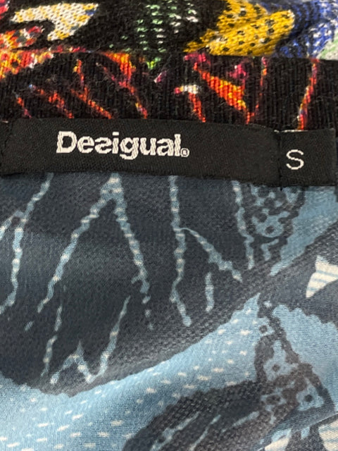 Blusa Desigual Manga Larga Print Azul-Talla S