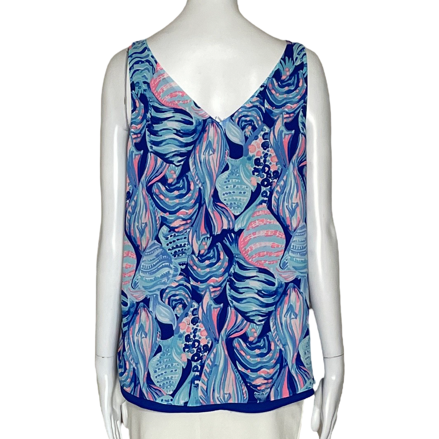 Blusa Lilly Pulitzer Reversible Estampada  Brynle Azul-Talla S