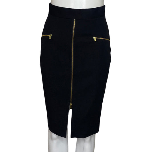 Falda Banana Reppublic Zipper Negro-Talla 0P