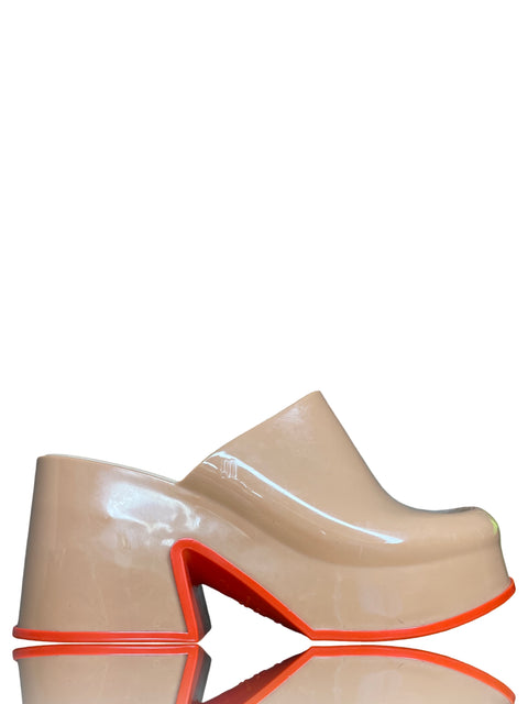 Calzado Melissa Tacon Tiras Beige -Talla 9