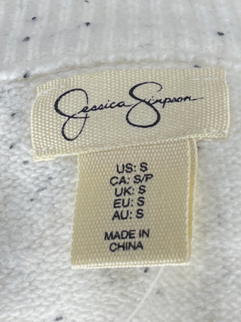 Sueter Jessica Simpson Knit Manga Larga Blanco-Talla S
