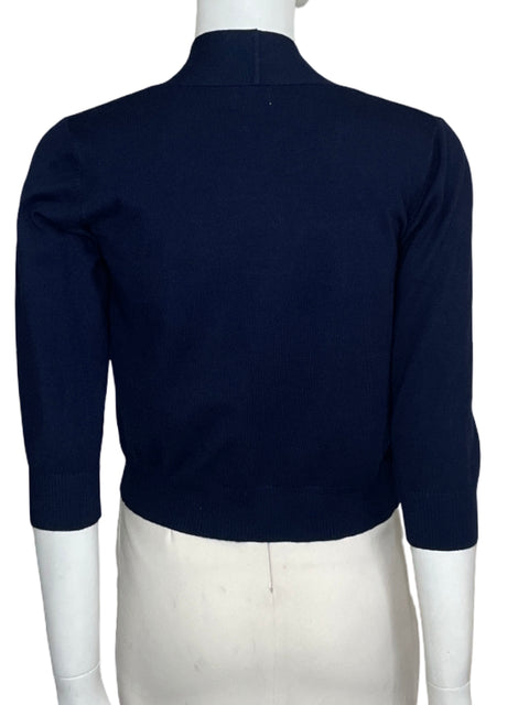 Cárdigan Cielo De Punto Abierto Azul-Talla S