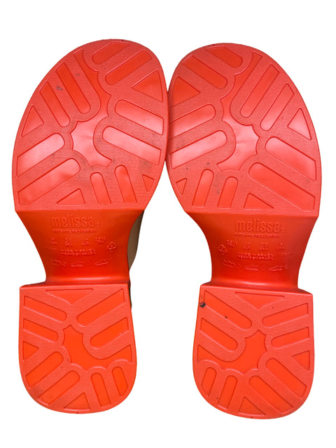 Calzado Melissa Tacon Tiras Beige -Talla 9