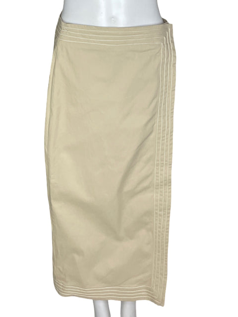 Falda Padova Recta Beige- Talla 12
