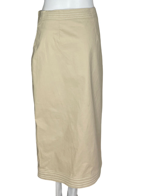 Falda Padova Recta Beige- Talla 12