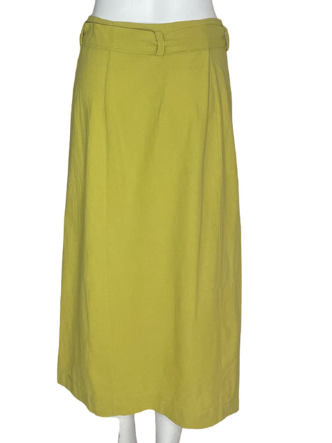 Falda Jessica Taylor Botones Frontales Verde- Talla M