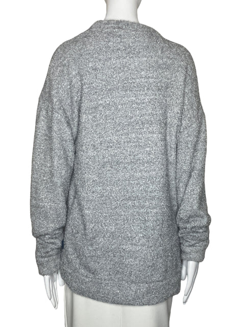 Abrigo Calvin Klein Faux Fur Gris-Talla M