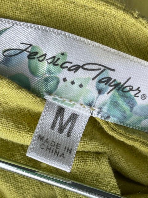 Falda Jessica Taylor Botones Frontales Verde- Talla M
