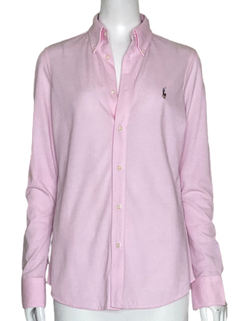 Camisa Ralph Lauren Oxford Rosado-Talla M