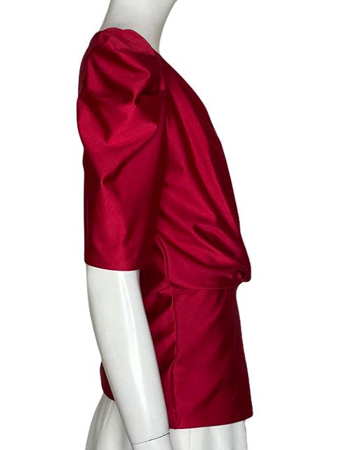 Blusa Viva Vai Mangas Abullonadas Rojo - Talla M