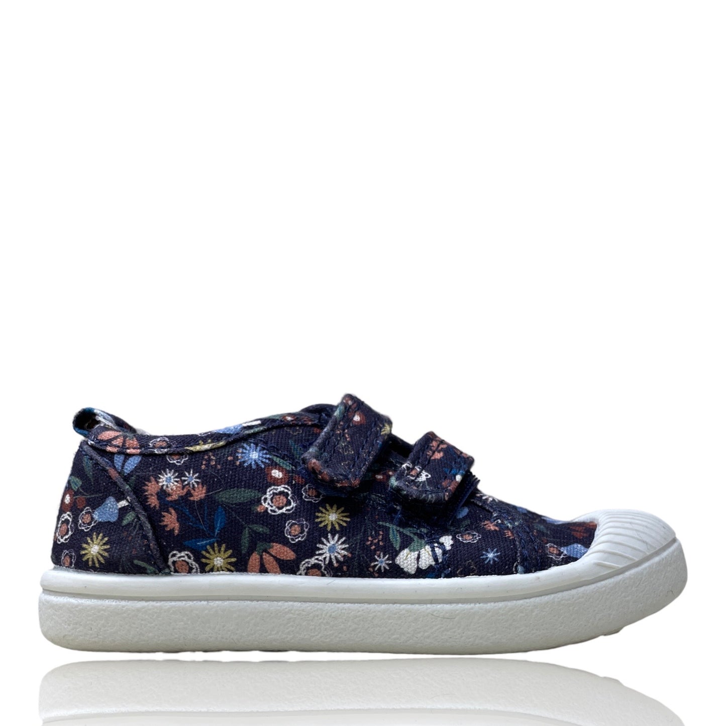 Calzado Cat & Jack Zapatillas Floral Velcro Azul-
Talla 6