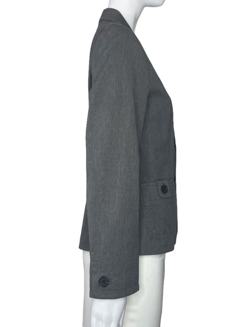 Blazer Banana Republic Botones Bolsillo Gris-Talla 6