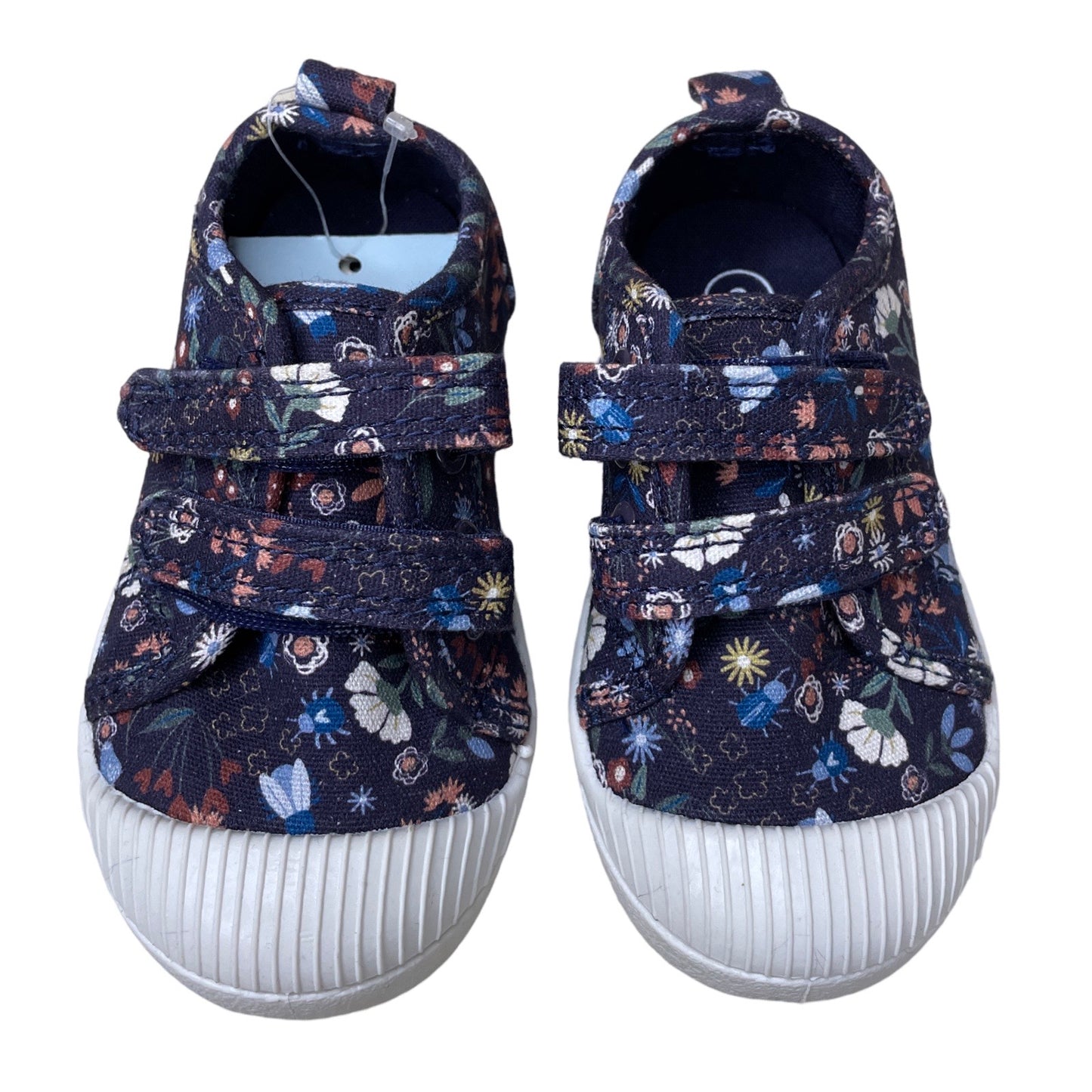 Calzado Cat & Jack Zapatillas Floral Velcro Azul-
Talla 6