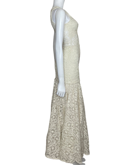Vestido Alexis Maxi Encaje Sin Mangas Blanco-Talla XS