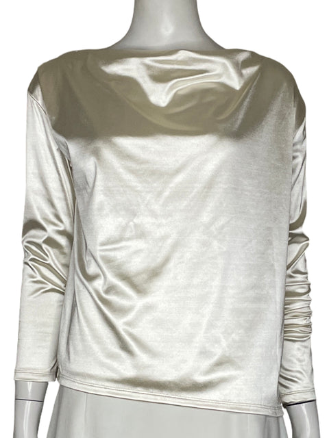 Blusa Banana Republic Satén Beige - Talla S