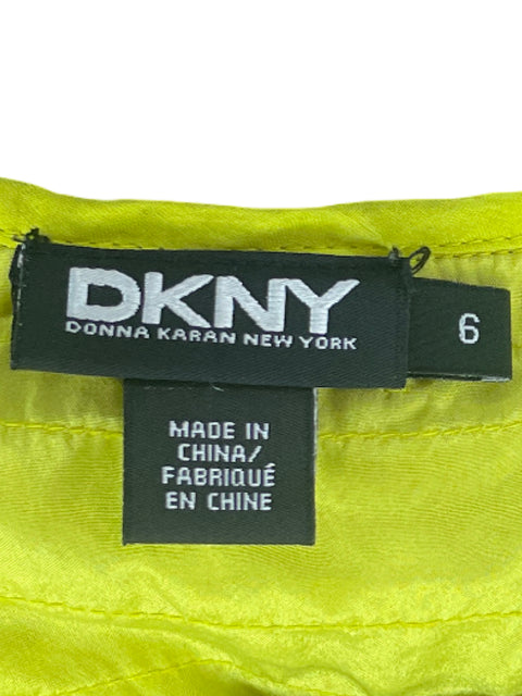 Top DKNY Abalorios Verde-Talla 6
