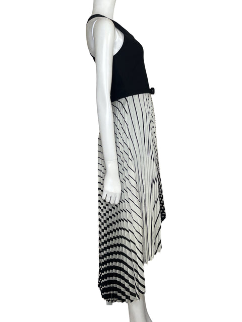 Vestido Eva Franco Plisado Midi Negro-Talla 4