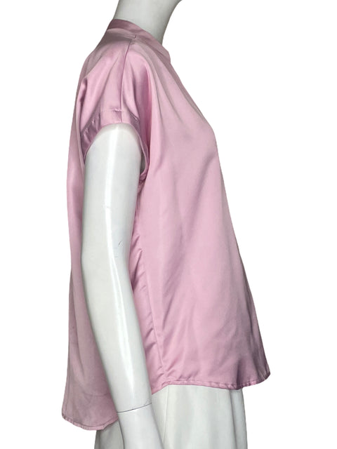 Blusa Naf Naf Satén y Rosado - Talla S