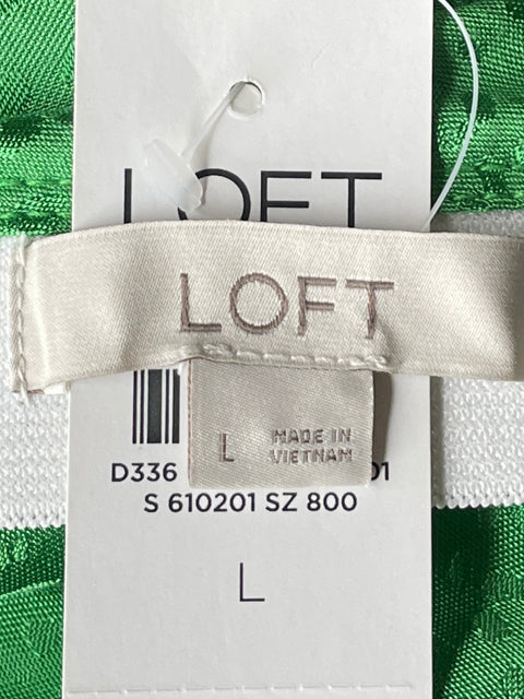 Falda Loft Maxi Print Verde-Talla L