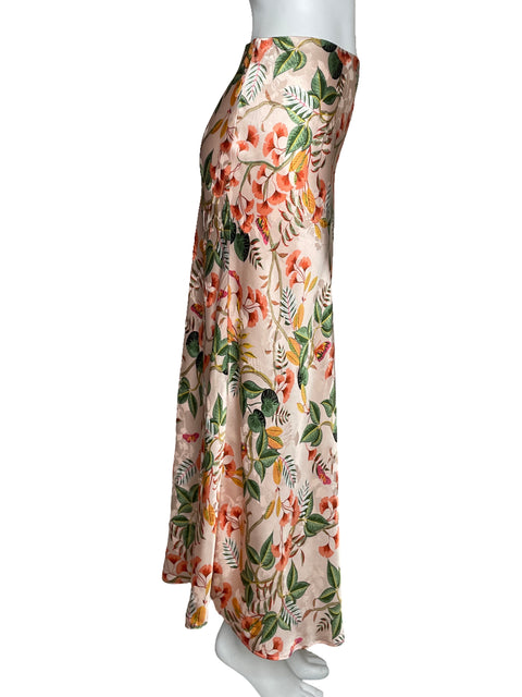 Falda Loft Floral Maxi Rosado-Talla L