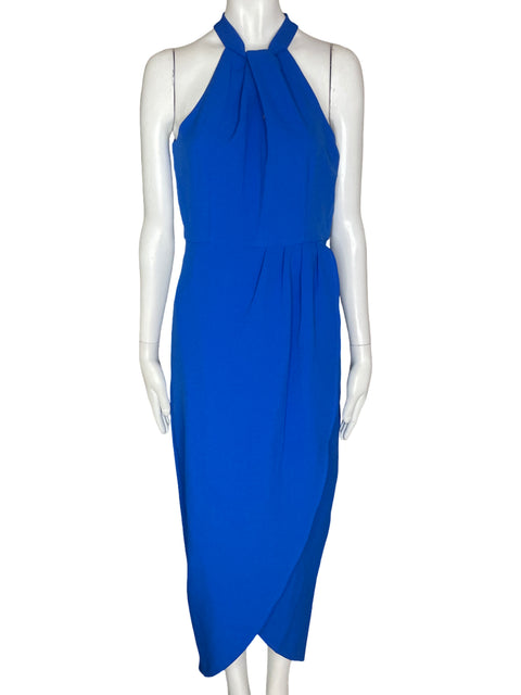 Vestido Julia Jordan Halter Azul- Talla 2