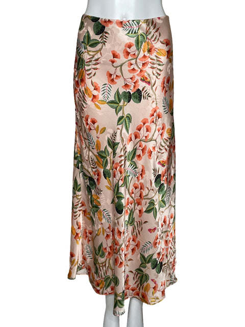 Falda Loft Floral Maxi Rosado-Talla L