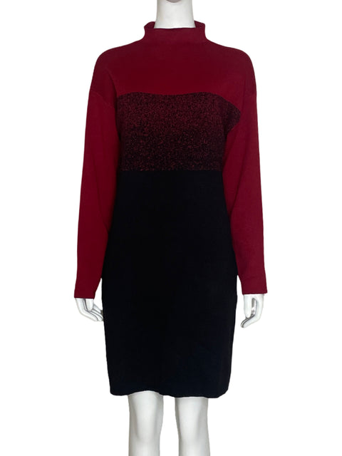 Vestido Anne Klein Punto Rojo-Talla M