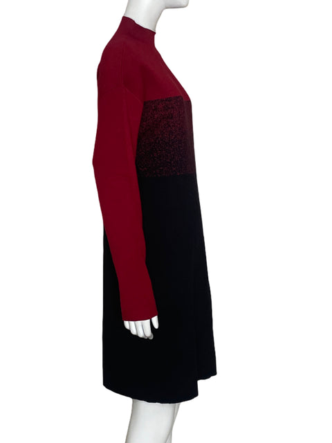 Vestido Anne Klein Punto Rojo-Talla M