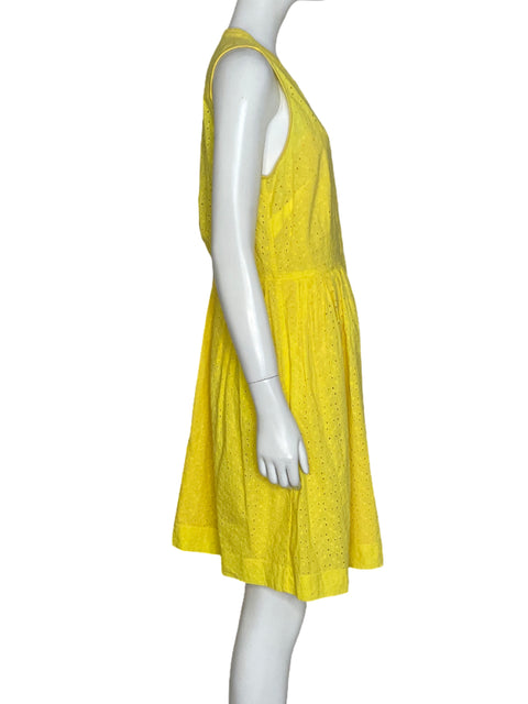 Vestido J by J.Crew Floral Eyelet Amarillo-Talla 6