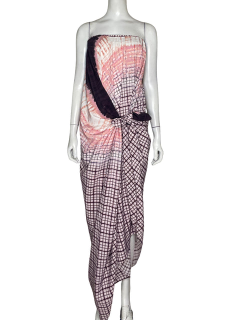 Vestido Silvia Tcherassi Kokama Rosado - Talla S