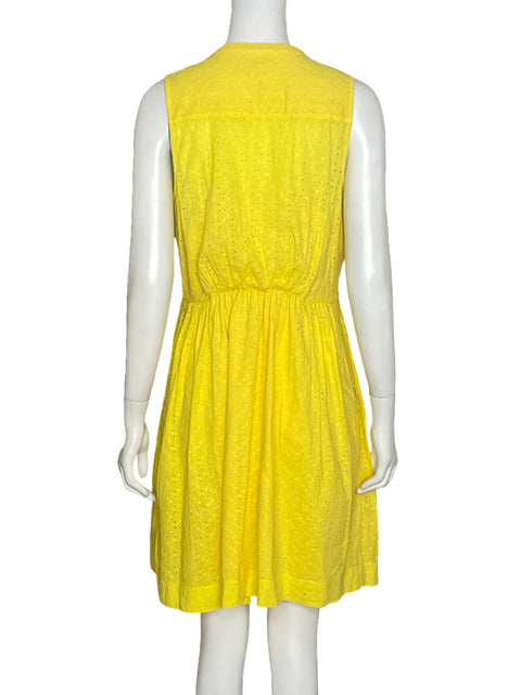 Vestido J by J.Crew Floral Eyelet Amarillo-Talla 6