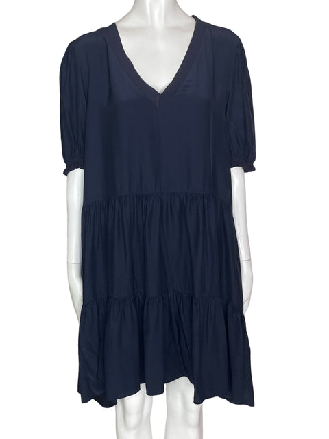 Vestido 5a7 Manga Corta Azul- Talla L