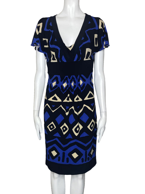Vestido Jones New York Estampado Negro-Talla 4