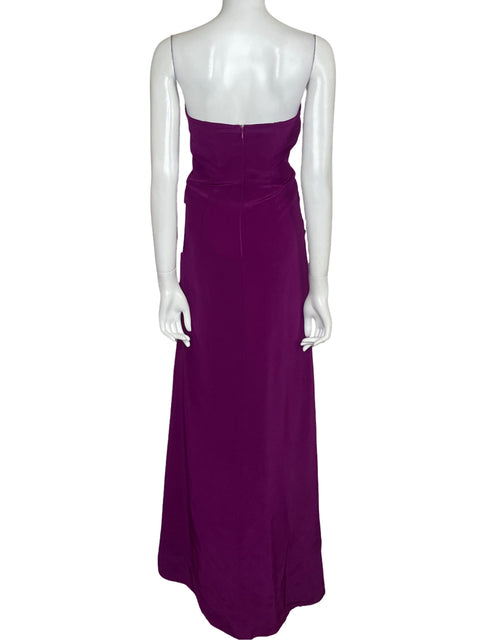 Vestido Kathy Hilton Maxi Pedrería Morado-Talla 0