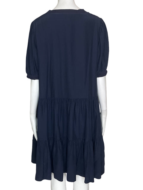 Vestido 5a7 Manga Corta Azul- Talla L
