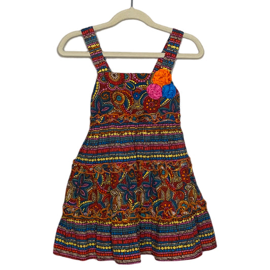 Vestido Youngland Estampado Sin Mangas Marrón
-Talla 3T
