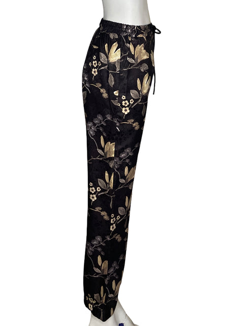 Pantalón Guess Flores Negro - Talla S