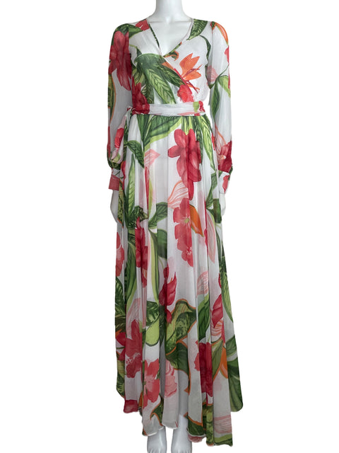 Vestido Va va Voom Maxi Fluido Blanco-Talla M